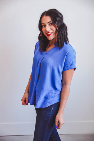 Rowan Top-Cobalt Blue