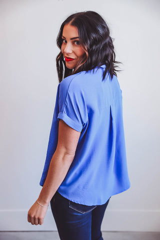 Rowan Top-Cobalt Blue