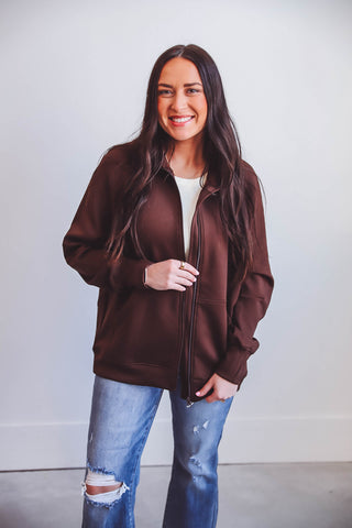 Hailey Jacket-Coffee