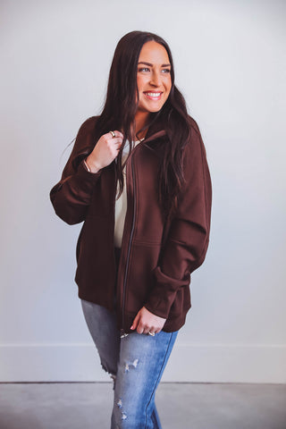 Hailey Jacket-Coffee