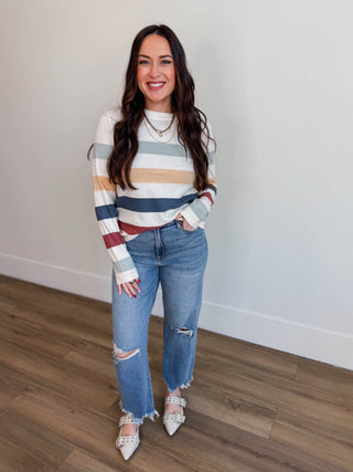 Brooke Striped Sweater