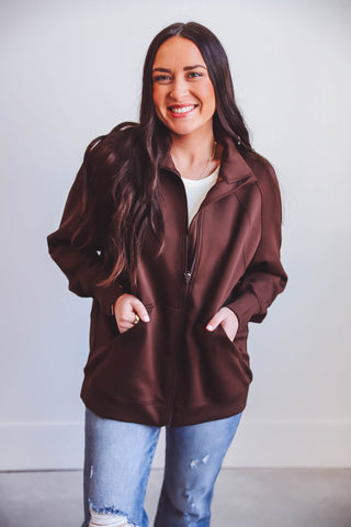 Hailey Jacket-Coffee