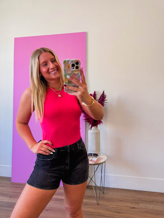 On The Move Tank-Flamingo Pink