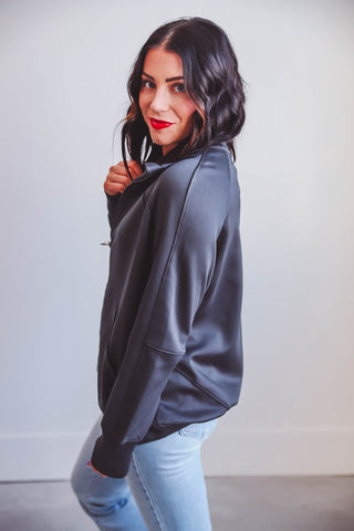 Hailey Jacket-Charcoal