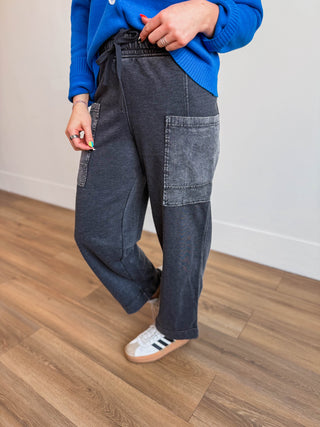 Off The Clock Pants-Black