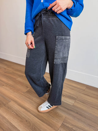 Off The Clock Pants-Black