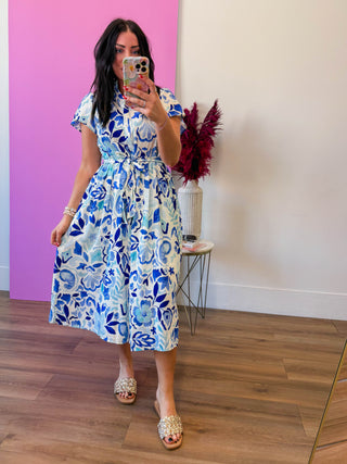 Leann Floral Midi Dress