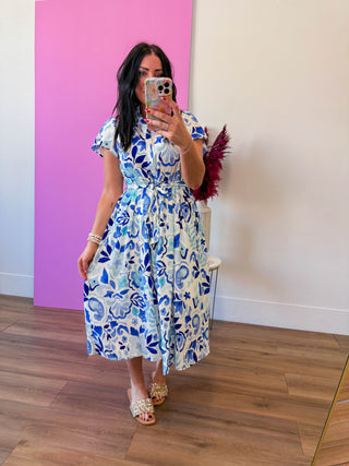 Leann Floral Midi Dress