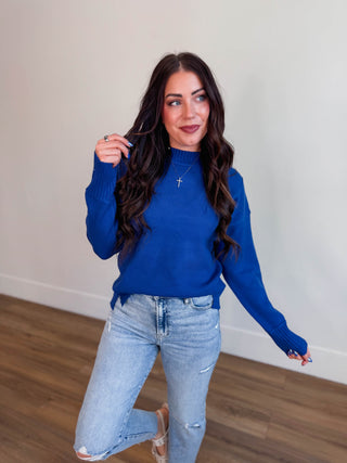 Sophia Sweater-Cobalt Blue