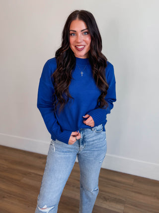 Sophia Sweater-Cobalt Blue