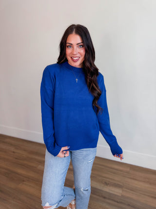 Sophia Sweater-Cobalt Blue