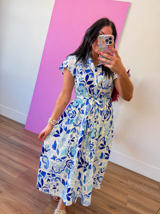 Leann Floral Midi Dress