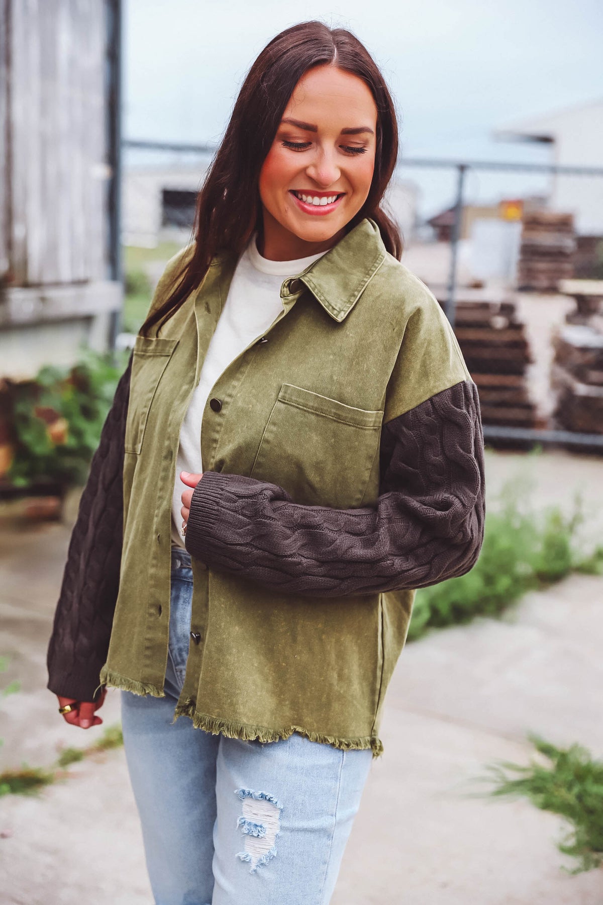 Nora Jacket-Olive