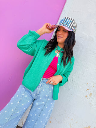 Main Character Cardigan-Green