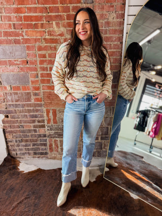 Happy Hues Hooded Sweater