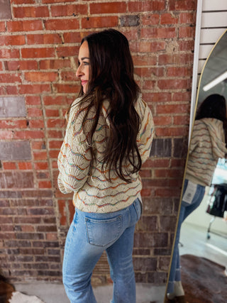 Happy Hues Hooded Sweater