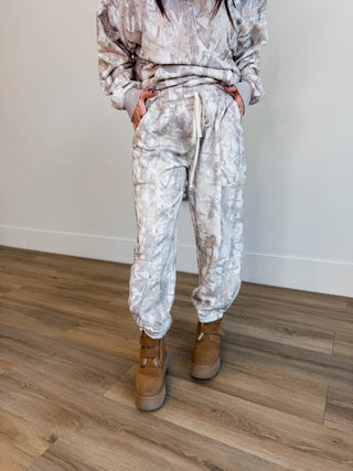 Elevated Essential Joggers-Grey Camo