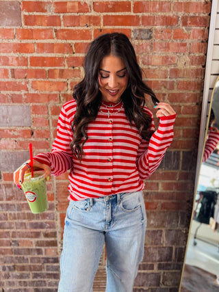 Love Struck Striped Cardigan