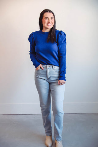 Izzie Sweater-Cobalt Blue