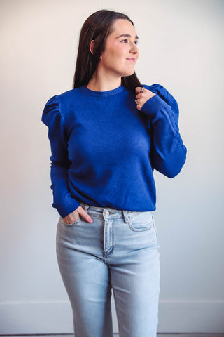 Izzie Sweater-Cobalt Blue