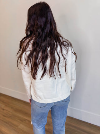 Gingerbread Man Patch Cardigan