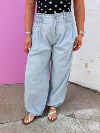 Wrenley Denim Joggers