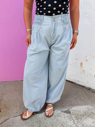 Wrenley Denim Joggers