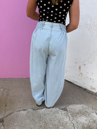 Wrenley Denim Joggers