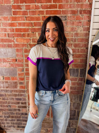 Laurie Color Block Top