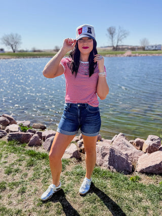 USA Red White & Blue Trucker Hat