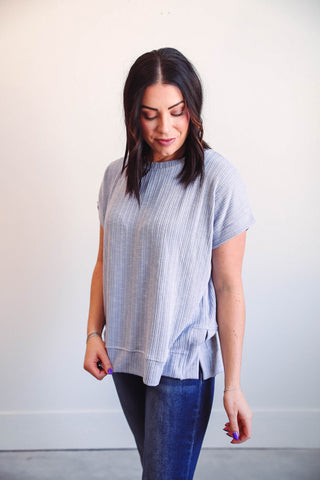 Cara Top-Periwinkle