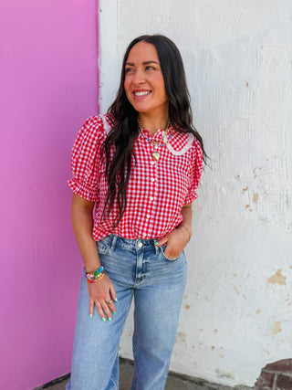 Ari Gingham Top