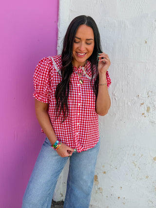 Ari Gingham Top