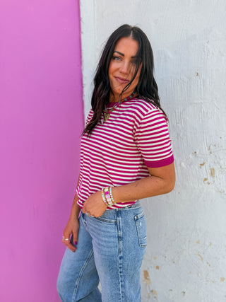 Baylee Striped Knit Top
