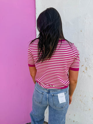 Baylee Striped Knit Top