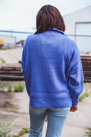 Reagan Sweater-Cobalt Blue