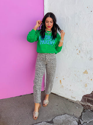 Wild Thing Leopard Barrel Denim