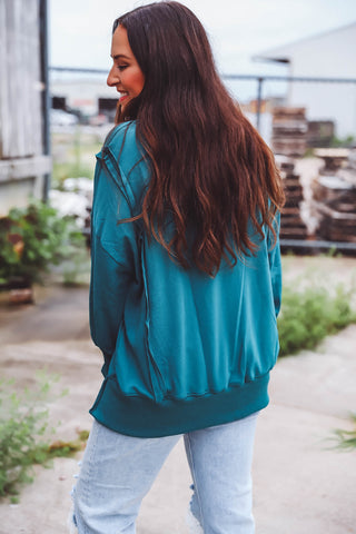 Kiley Pullover-Teal