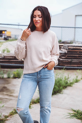 Kinzie Pullover-Light Taupe