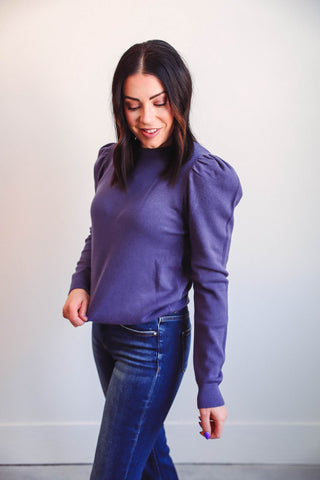 Izzie Sweater-Dark Purple