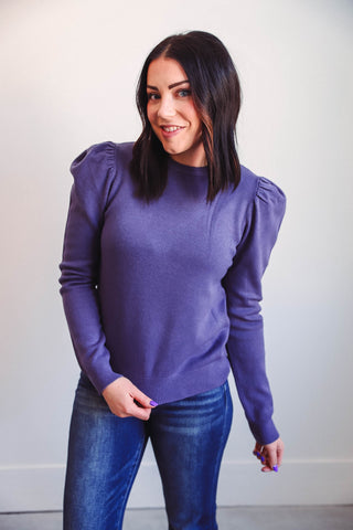 Izzie Sweater-Dark Purple