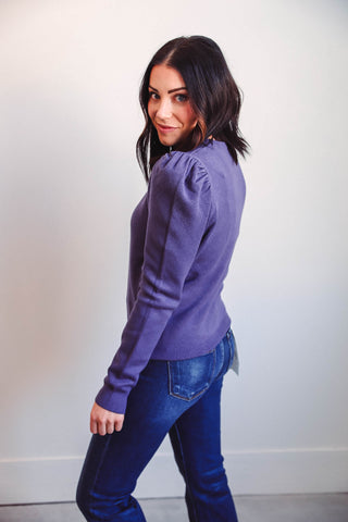 Izzie Sweater-Dark Purple