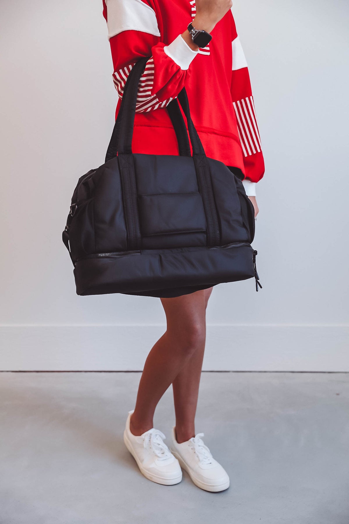 Brooke Puffy Duffle Bag-Black