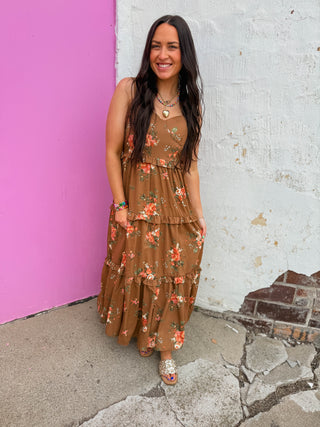 Kenlee Floral Midi Dress