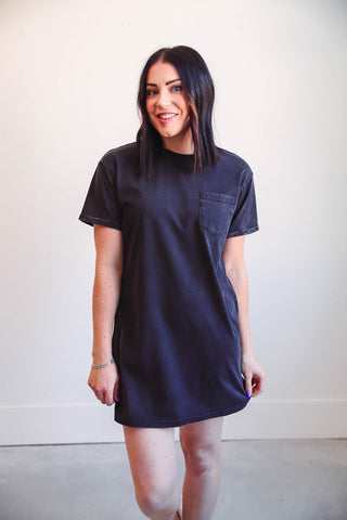 Kick Back Dress-Black-Thread & Supply