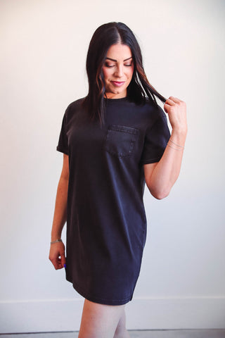 Kick Back Dress-Black-Thread & Supply