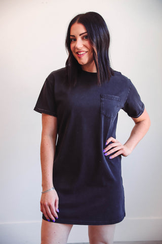 Kick Back Dress-Black-Thread & Supply