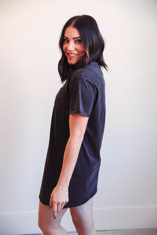 Kick Back Dress-Black-Thread & Supply