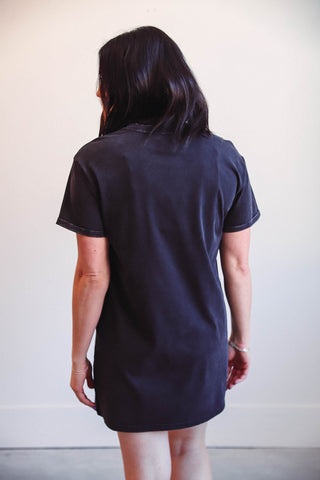 Kick Back Dress-Black-Thread & Supply