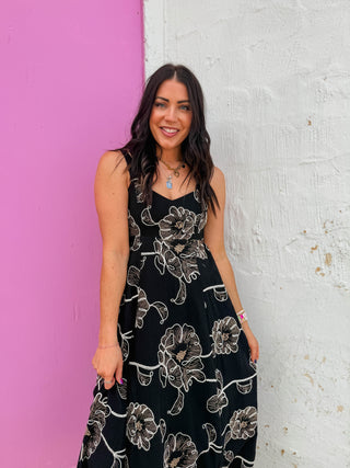 Janie Floral Midi Dress